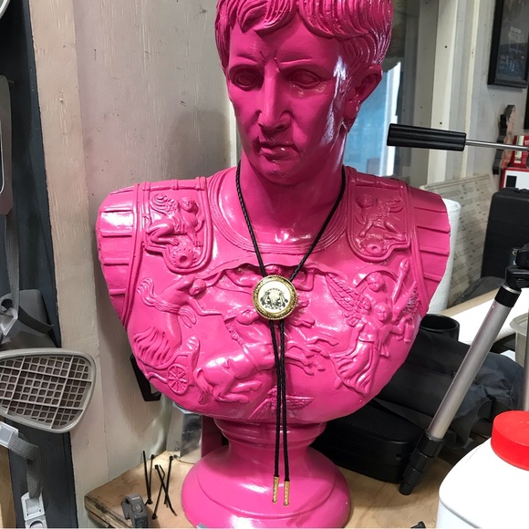 Vintage Barlow Buffalo Skull Bolo Tie – NIB – Western Cowboy Rockabilly - Picture 16 of 17